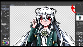 【立ち絵メイキング】灰被りに見せかけた魔女