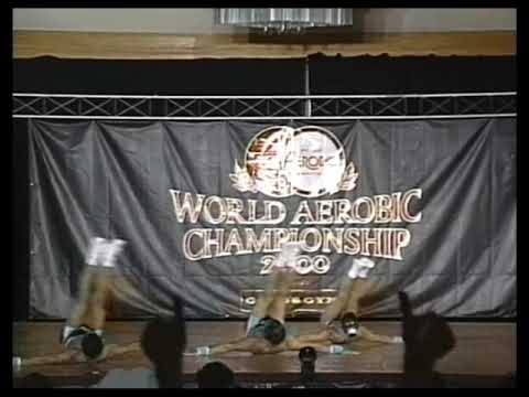 Mario Agamennone, Francesca D'Andrea, Marco Bisciaio (Italy) - 2000 ANAC World Aerobic Championship