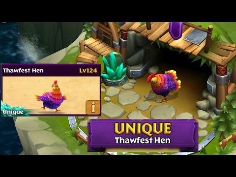 Thawfest Hen max level 124-unique chicken||Dragons:Rise of Berk