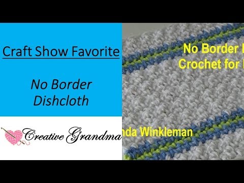 No Border Dishcloth (Crochet for Beginners) Crochet Tutorial