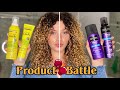 DRUGSTORE HUMIDITY PROOF CURLY HAIR PRODUCT BATTLE & REVIEW | John Frieda vs Marc Anthony