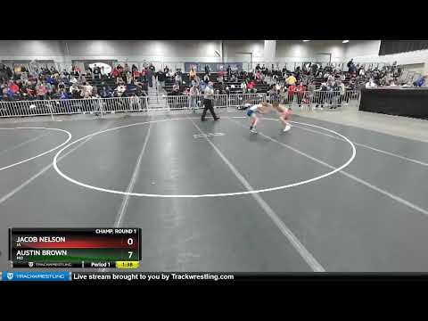 100 Lbs Champ. Round 1 - Austin Brown, MO Vs Jacob Nelson, IA B30b