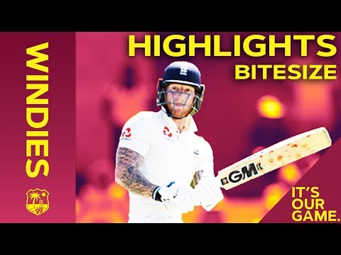 Windies vs England 3rd Test Day 2 2019 | Bitesize Highlights