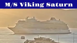 cruise ship M/S Viking Saturn arriving to Ajaccio