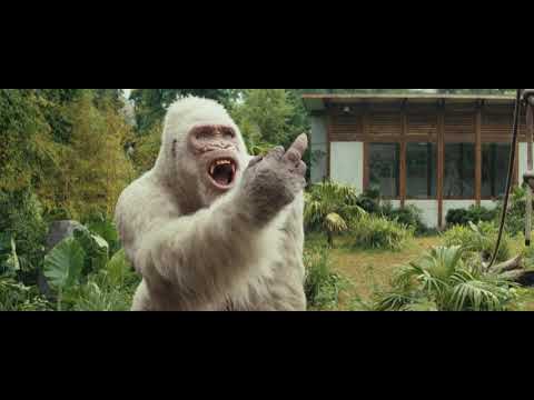George Turns Fist Bump Into Middle Finger | Funny Rampage Movie Scene 💀