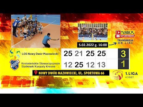 tv.nsk.pl [NA ŻYWO] LOS Nowy Dwór Maz. - KSS Karpaty Krosno 3:1 2022-02-05 g. 16:00