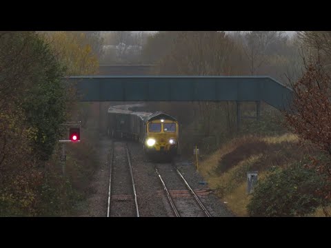 Freightliner Class 66 No. 66613 on 6Z92 Tunstead Sdgs - Northampton Castle Yard on 02.12.20 - HD