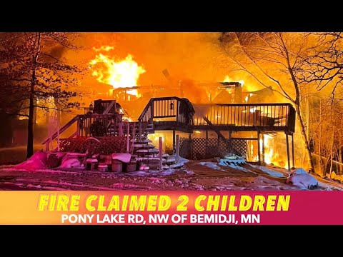 UPDATE: Photo From House Fire That Claimed 2 Children NW Of Bemidji, MN