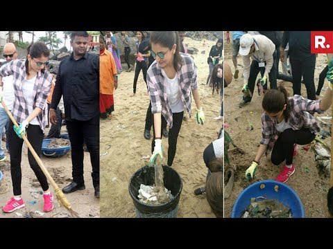Anushka Sharma Cleans Mumbai Beach - Full Video