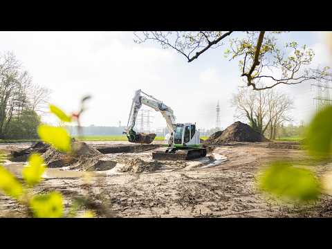 SK140SRLC-7 met tweedelige giek voor Van Stipdonk