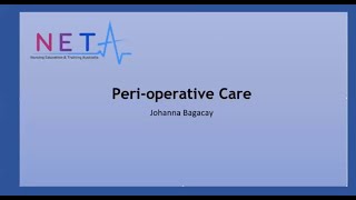 Demo Class: Peri-operative Care June 17, 2021