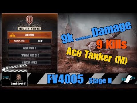 WoT Console | FV4005 stage II | 9K (combined) DMG | 9kills