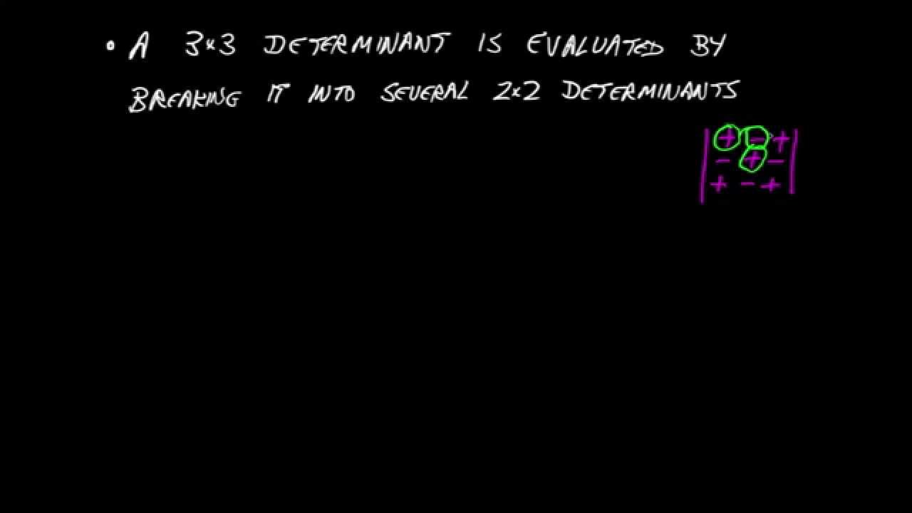 4: How to find a Determinant