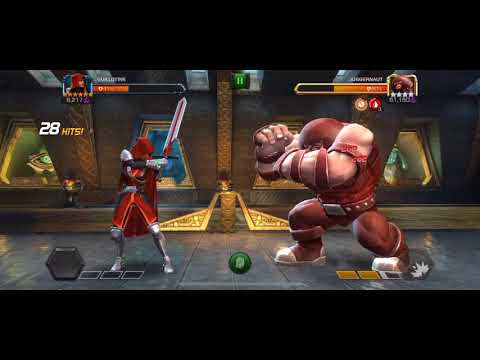 marvel contest of champions - 6 star guillotine vs ROL juggernaut
