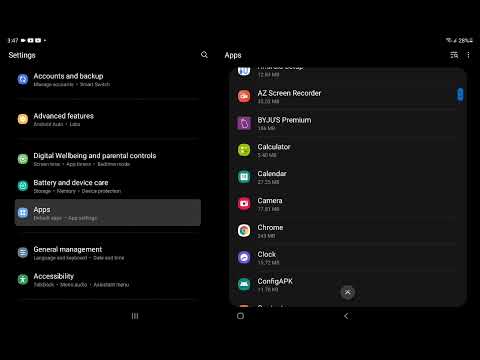 how to allow any permission to any app in Samsung Galaxy Tab A7