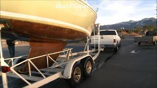 Loading Up the Catalina 25 Sailboat on the Untested Trailer