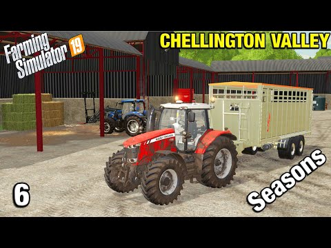 LIVESTOCK ARRIVES ON THE FARM Chellington Valley Timelapse - FS19 Ep 6