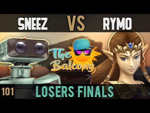 Melee @ the Balcony 101 - Losers Finals ft. Sneez (R.O.B.) VS Rymo (Zelda)