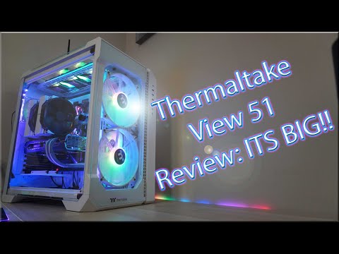 Thermaltake View 51 ARGB grūdintas stiklas – sniegas video