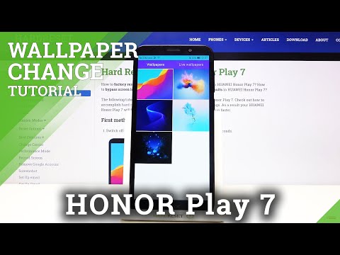 How to Update Display in Honor Play 7 - Change Wallpaper