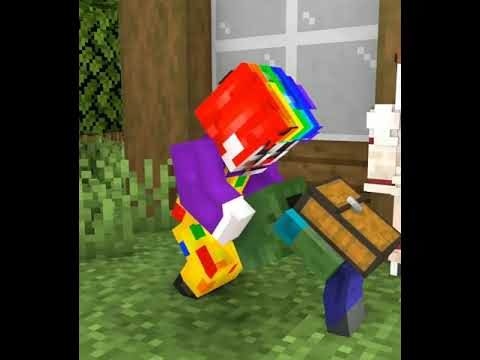 Monster School Baby Zombie Boy and Bad Gangster   Minecraft Animation shorts version #Shorts