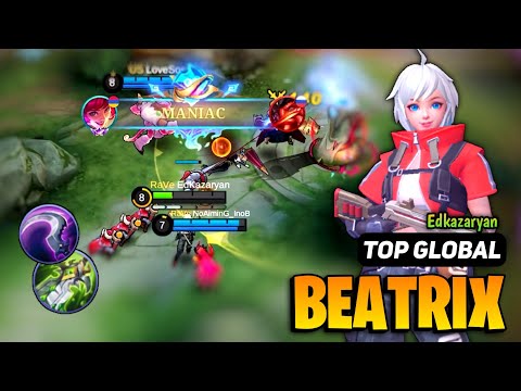 MANIAC! Beatrix Best Build 2023 [ Beatrix Top Global ] By Edkazaryan - Mobile Legends
