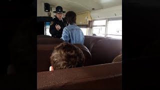kid tries to run from cop...