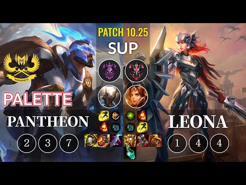 GAM Palette Pantheon vs Leona Sup - KR Patch 10.25