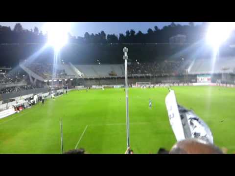 Ascoli Ternana 1-2. Gol di Gigliotti visto dalla curva Sud