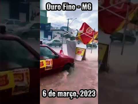 ⛈️ Enchente em Ouro Fino - MG