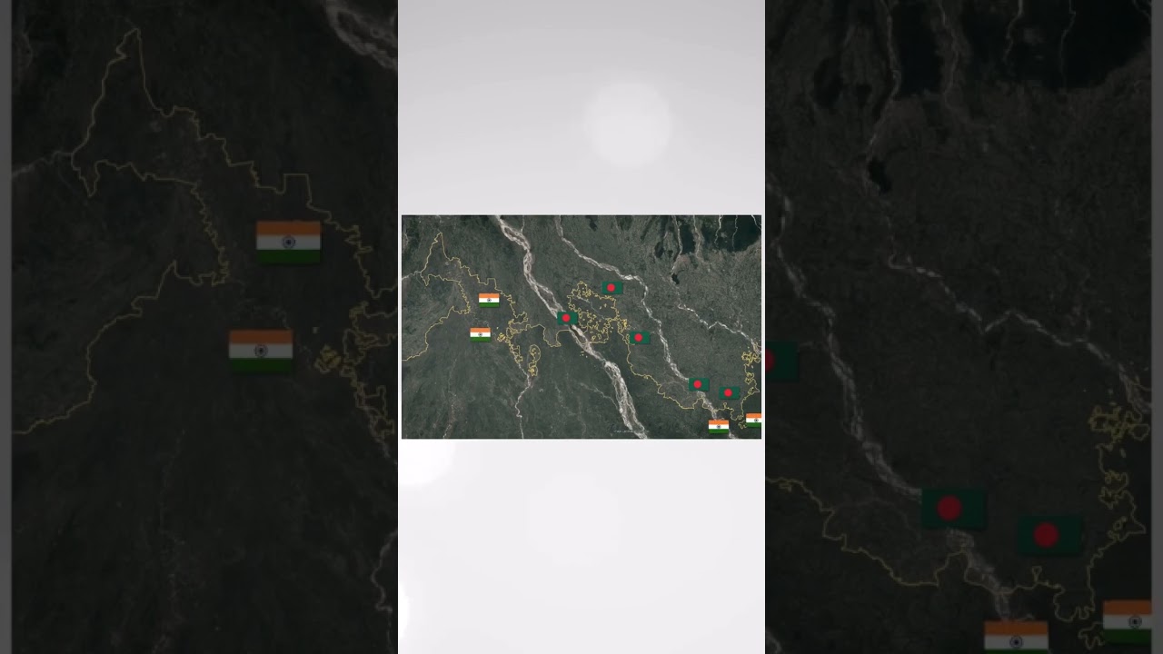 India-Bangladesh border was most complicated border in the world before 2015 #geopolitics #shorts