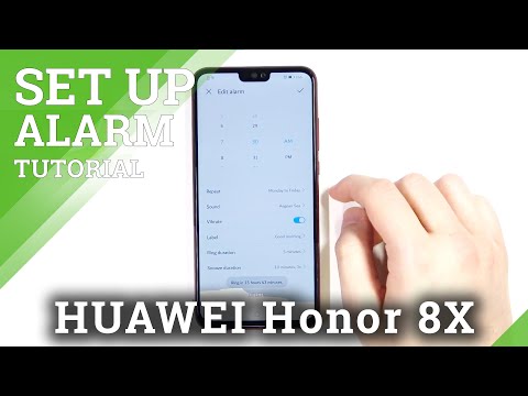 Change Alarm Clock on HUAWEI Honor 8x – Alarm Clock Settings
