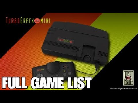 TurboGrafx-16 Mini Specs, FULL GAME LIST & Brief History of TG-16
