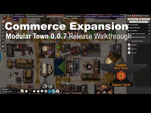 Foundry VTT Module Walkthrough: Baileywiki Modular Town System v0.0.6 Commerce Expansion