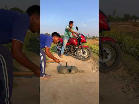 Why did the motorcycle stop suddenly?