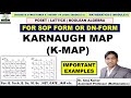 Karnaugh Map K Map K Map For SOP Expression K Map Examples K Map Simplification K Map