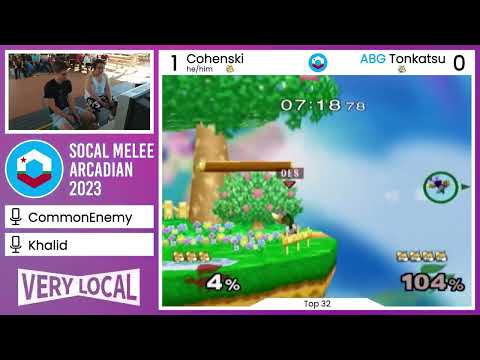 SoCal Melee Arcadian 2023 - Cohenski (Fox) vs. Tonkatsu (Fox) - Winners Top 32