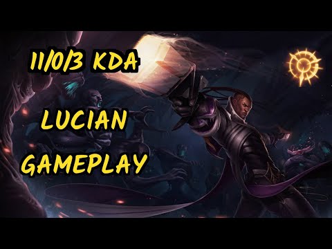 AV Chippys (LUCIAN) - 11/0/3 KDA GAMEPLAY - OC Ranked DIAMOND v9.7