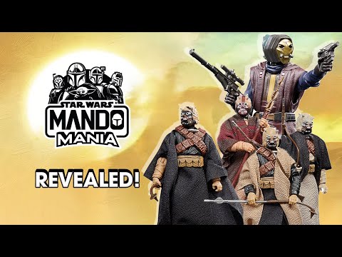 Star Wars Mando Mania The Black Series Pyke Soldier and The Vintage Collection Tusken Raiders