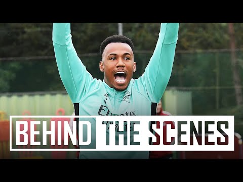 Gabriel's banger!! | Behind the scenes at Arsenal training centre | Inside Training