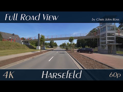 Harsefeld, Germany: Am Bundesbahnhof, Umgehung (K26), Im Sande - 4K (2160p/60p) Ultra HD