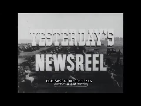 YESTERDAY'S NEWSREEL  F.D.R. JOKES, CHICAGO POLICE UNIFORM, 1932 FASHION  EPISODE #95 58954