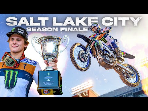 Winning the Supercross Finals in Salt Lake City!!