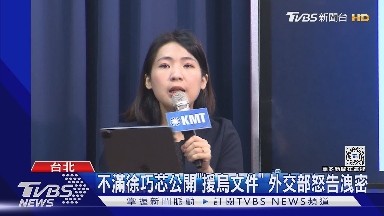 不滿徐巧芯公開「援烏文件」 外交部怒告洩密