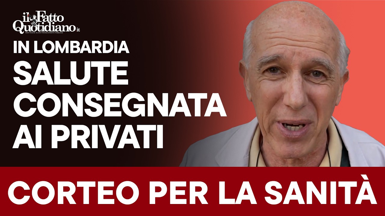 Sanità, 10mila in corteo: “In Lombardia consegnano la salute ai privati. Da Meloni solo parole"