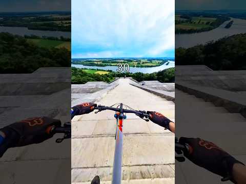 The crash at the end wasnt planned #bike #mtb #pov #stairset