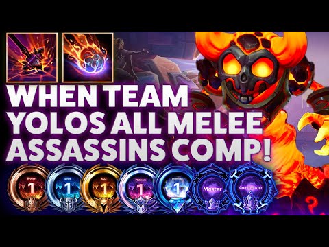 Ragnaros Sulfuras Smash - WHEN TEAM YOLOS ALL MELEE ASSASSINS COMP! - B2GM Season 1 2024