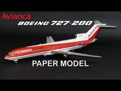 Paper Model Boeing 727