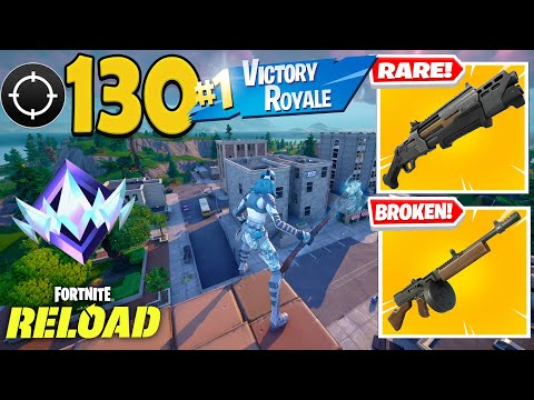 130 Elimination "RANKED RELOAD” Gameplay Wins (Fortnite Chapter 7 Keyboard & Mouse)