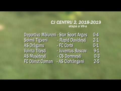 Jurnal Muscel TV  10 10 2018 fotbalul mic , rezultate etapa 7,centru 1, centru 2, sud
